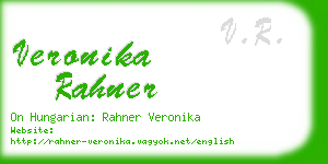 veronika rahner business card